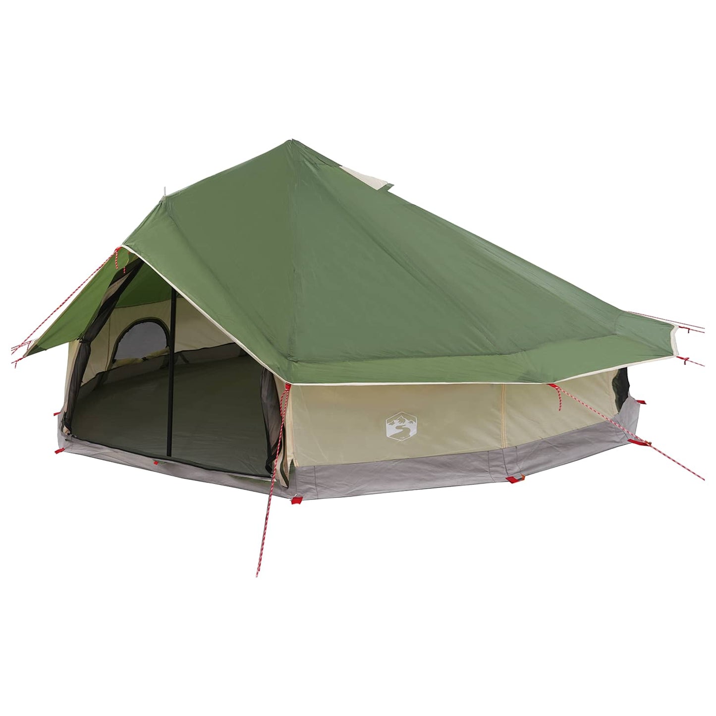 Tipi telt med tak Grønn 800 x 800 x 430 cm Polyester og stål