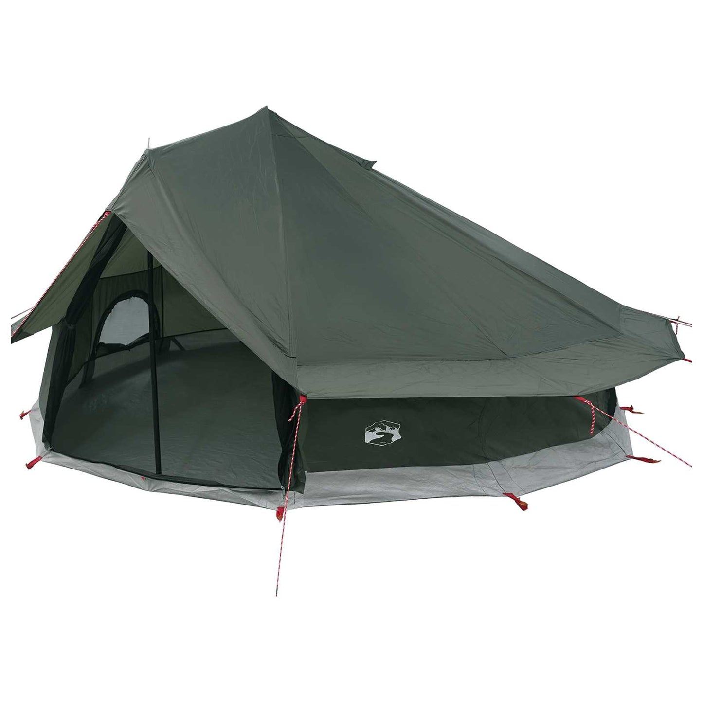 Tipi telt Army grønn 800 x 800 x 430 cm Polyester og stål