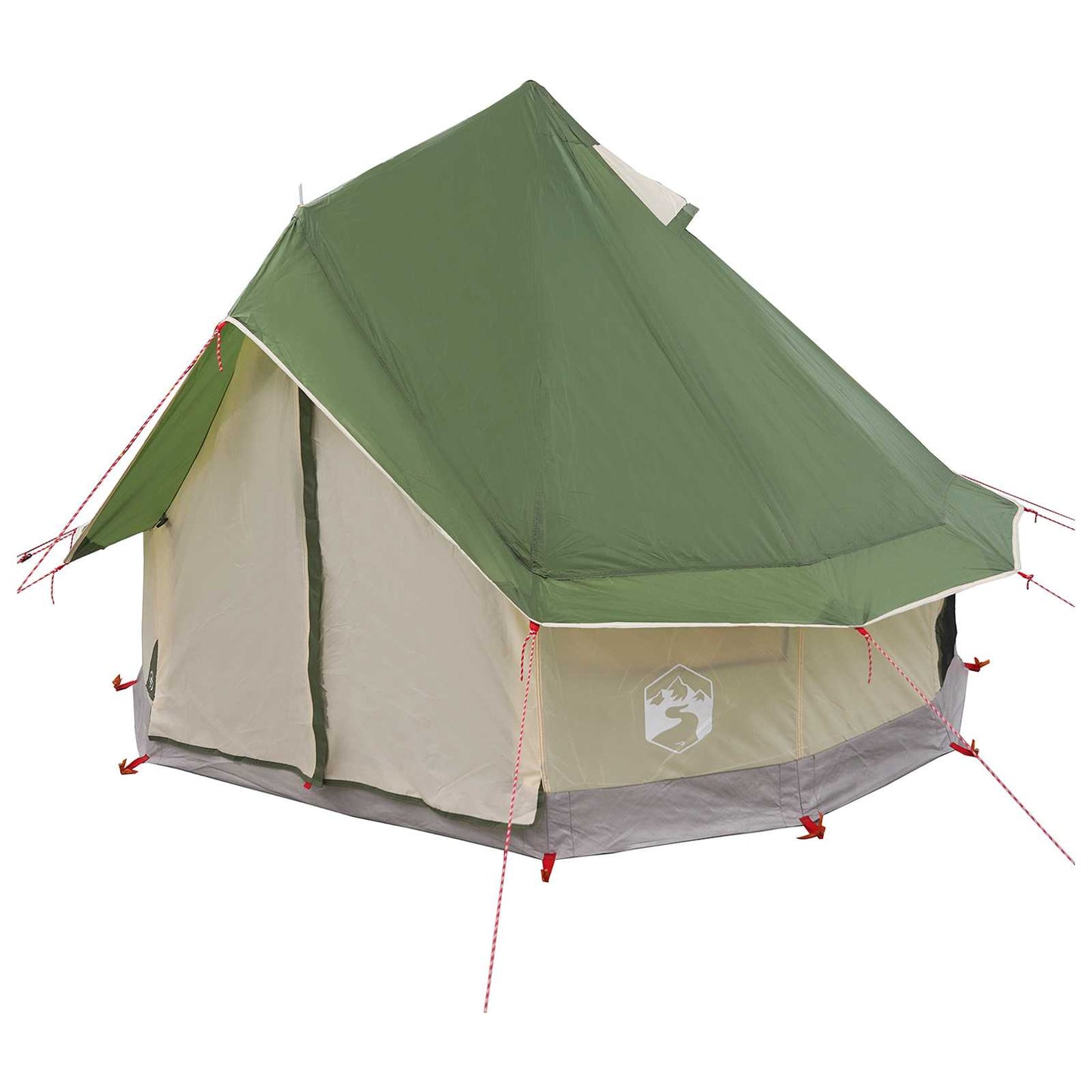 Tipi telt med tak Grønn 250 x 250 cm Polyester og stål