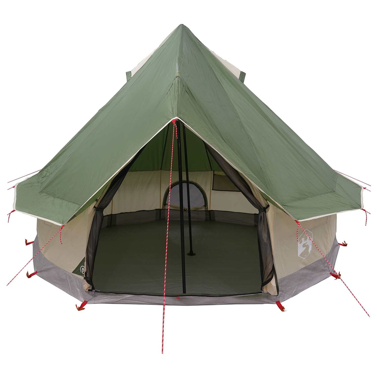 Tipi telt med tak Grønn 250 x 250 cm Polyester og stål