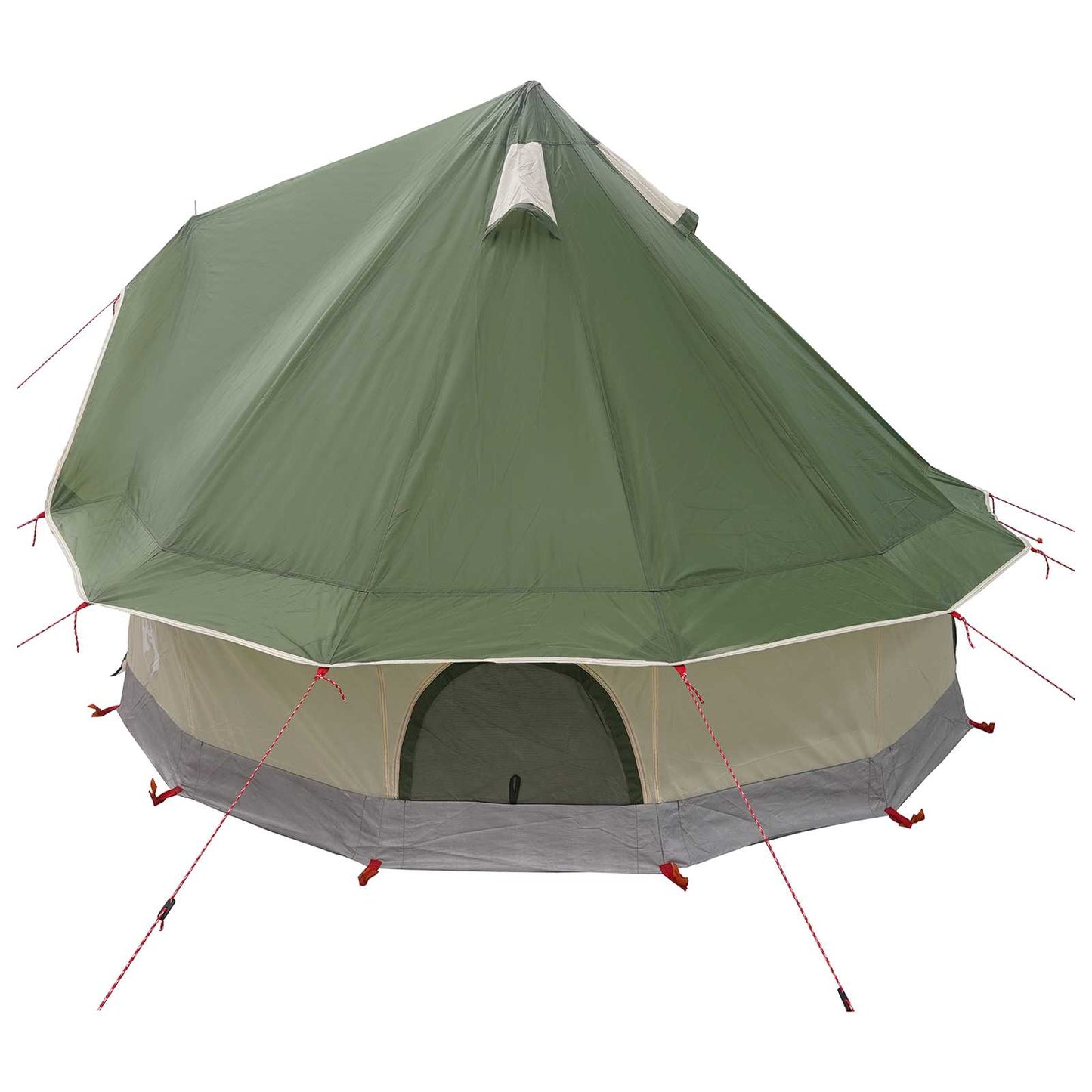 Tipi telt med tak Grønn 250 x 250 cm Polyester og stål