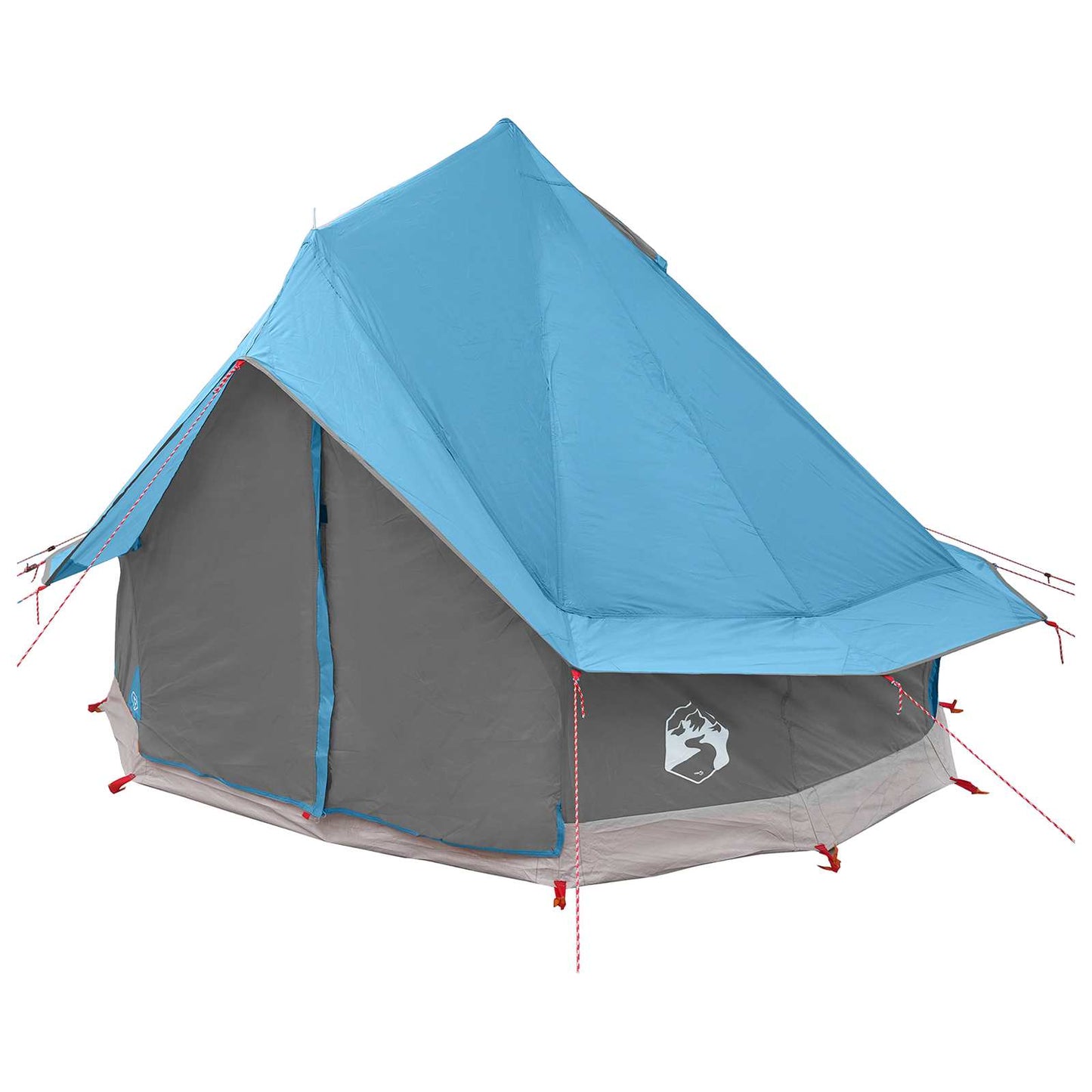 Tipi telt med tak Blå 250 x 250 cm Polyester og stål