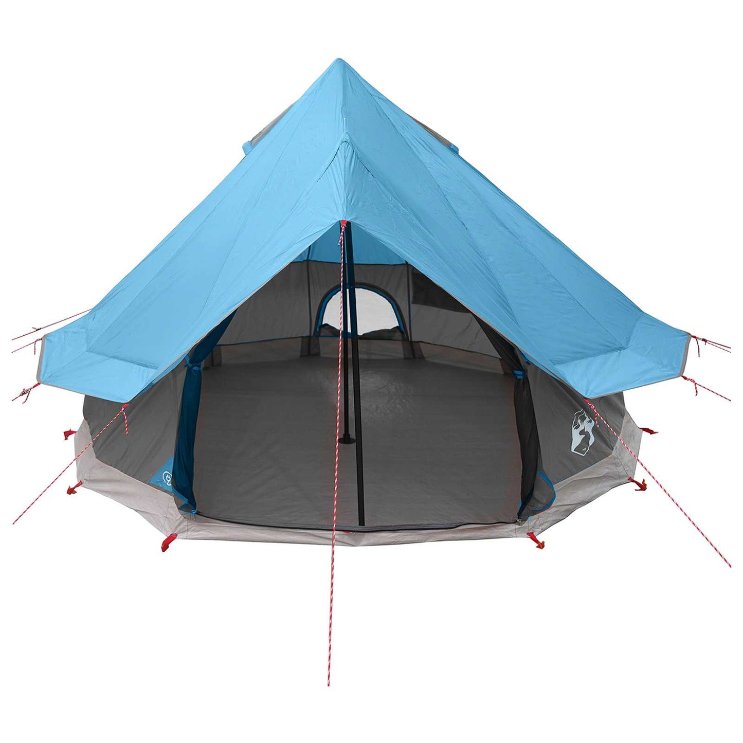 Tipi telt med tak Blå 250 x 250 cm Polyester og stål