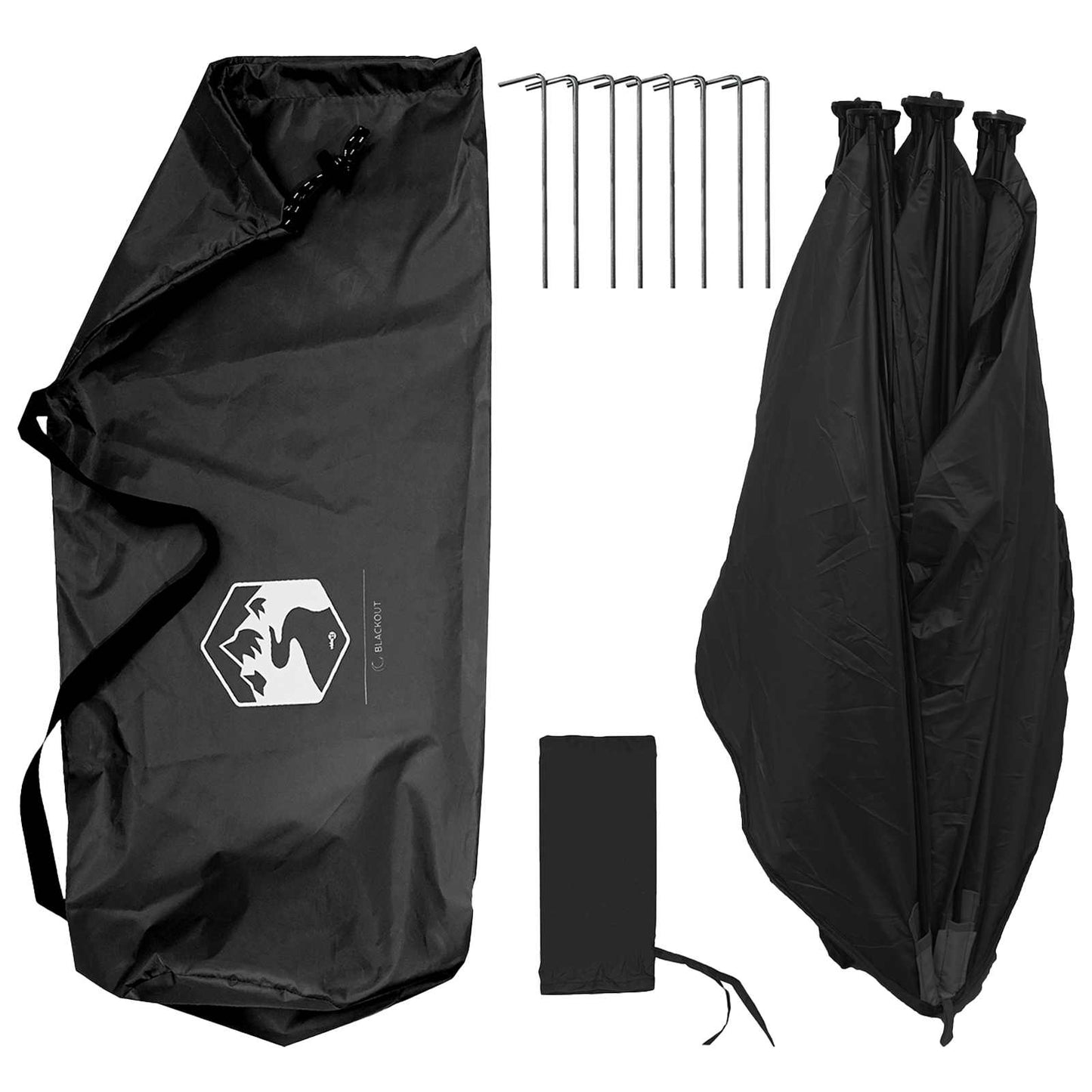 Jakt-telt Hvit Blackout 143 x 143 x 165 cm Polyester og stål