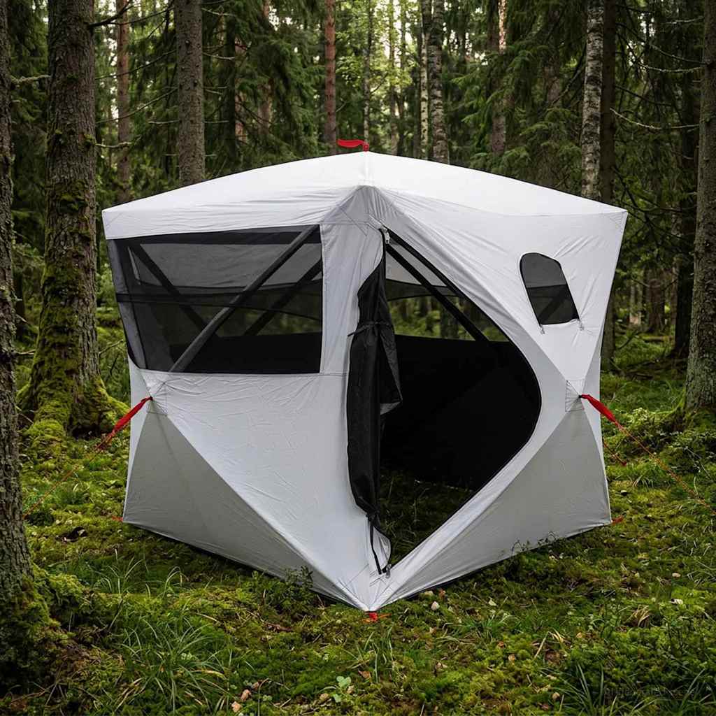 Jakt-telt Hvit Blackout 143 x 143 x 165 cm Polyester og stål