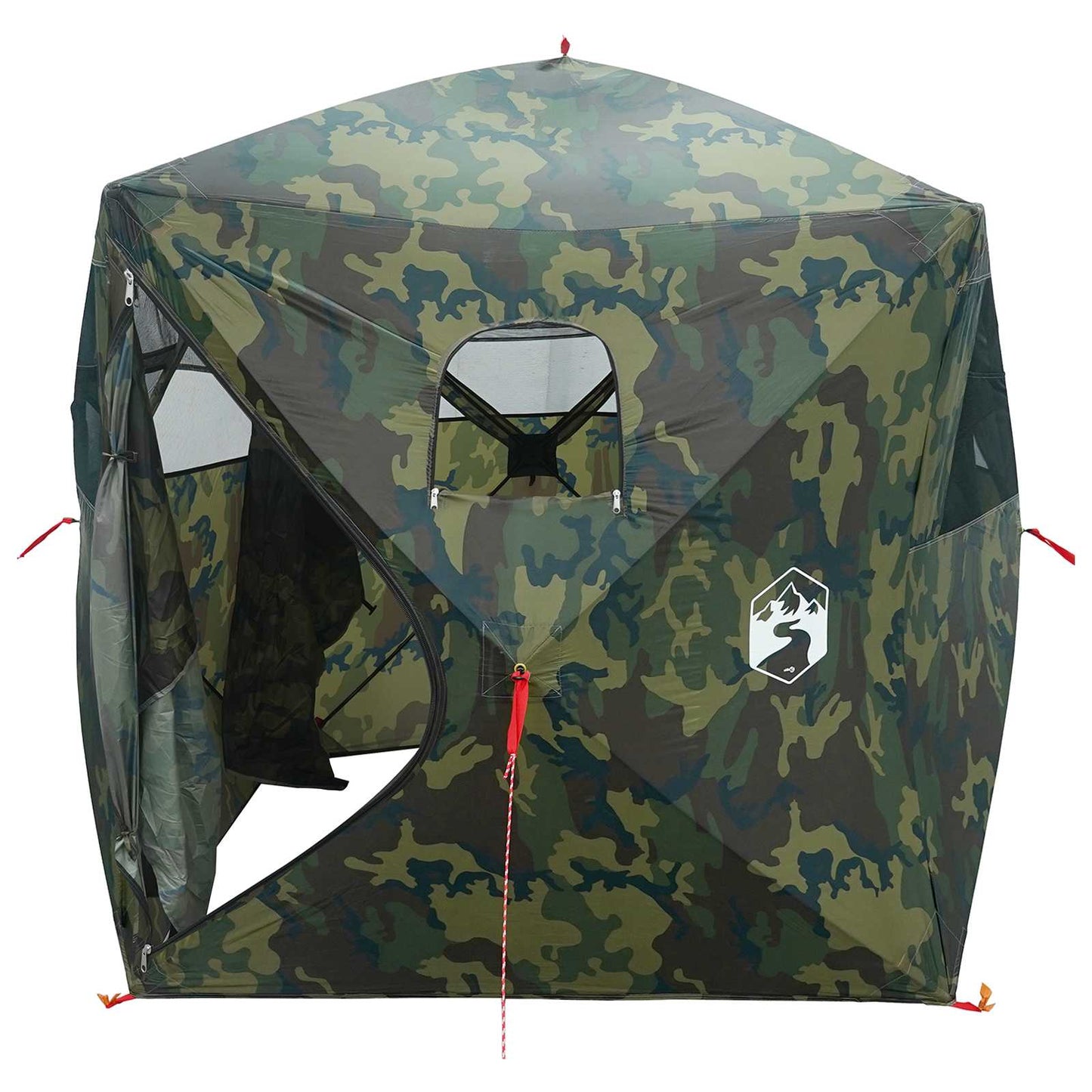 Jakt-telt Kamuflasje 143 x 143 x 165 cm Polyester og stål