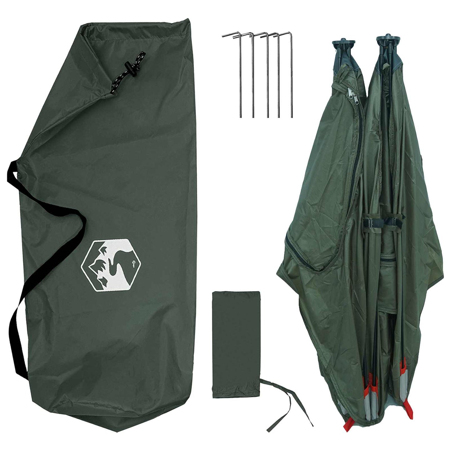 Jakt-telt Army grønn 145 x 145 x 150 cm Polyester og stål