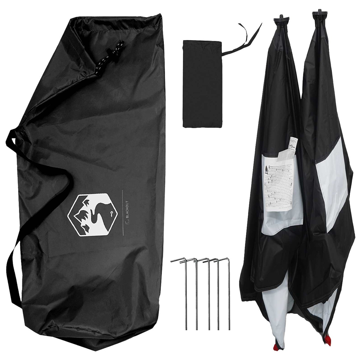 Jakt-telt Hvit Blackout 145 x 145 x 150 cm Polyester og stål