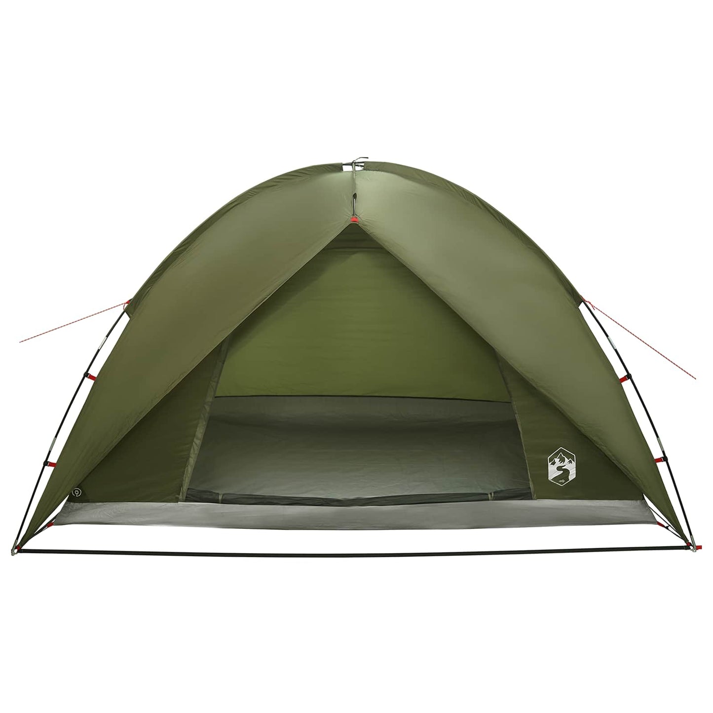 Camping Telt med Regntrekk Vanntett Kuppel Olivengrønn