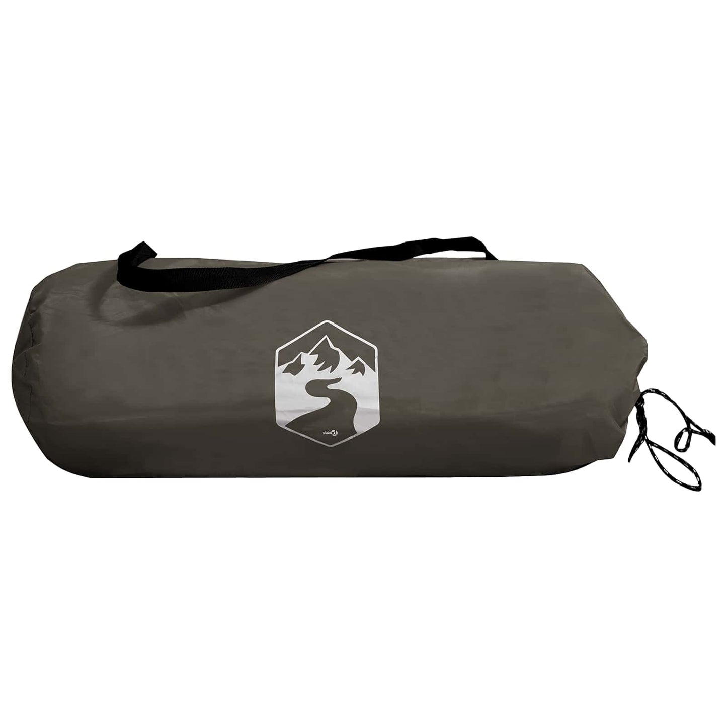 Camping tarp med nettingvegger Brun grå 340 x 260 x 220 cm