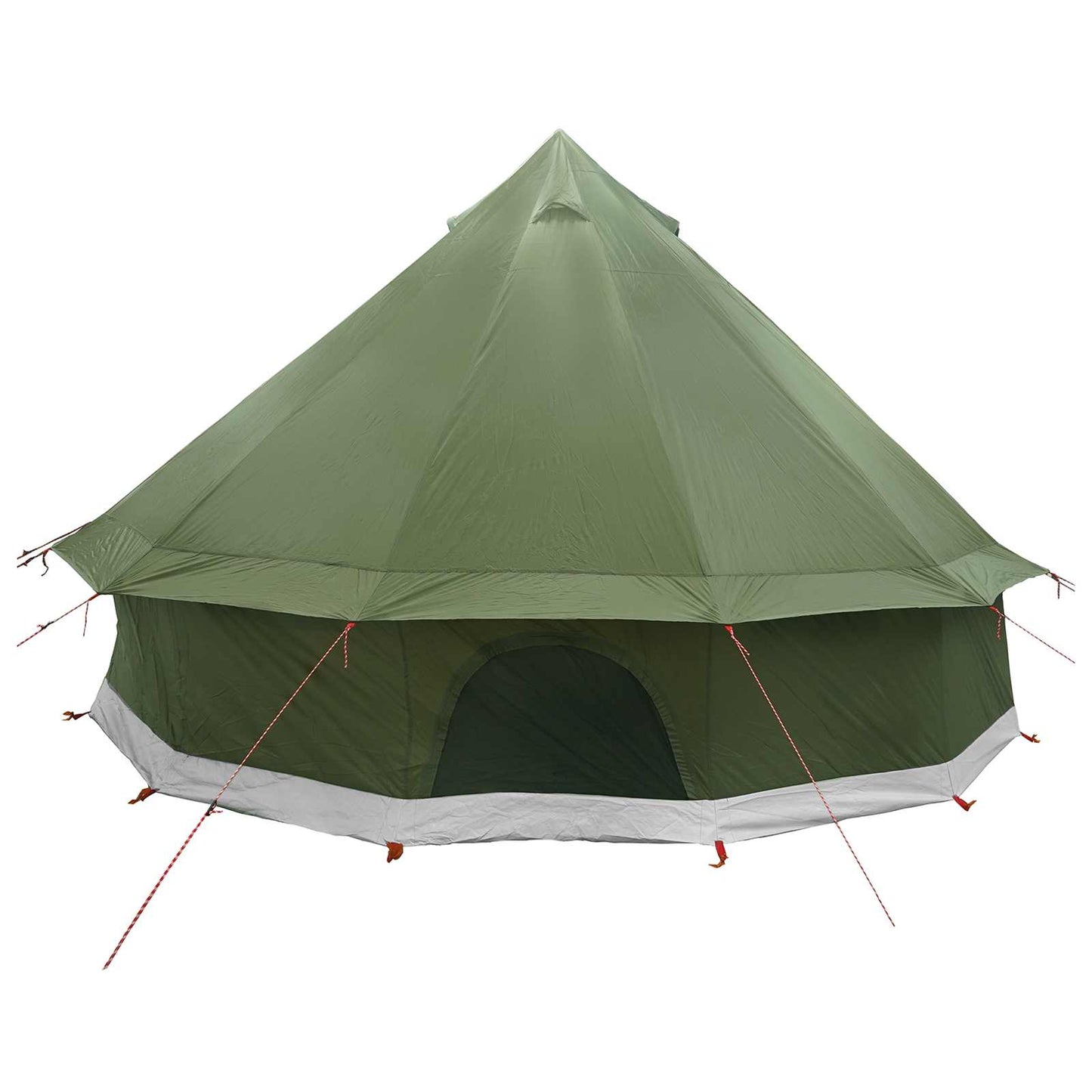 Tipi telt Olivengrønn 300 x 300 x 200 cm Polyester og stål