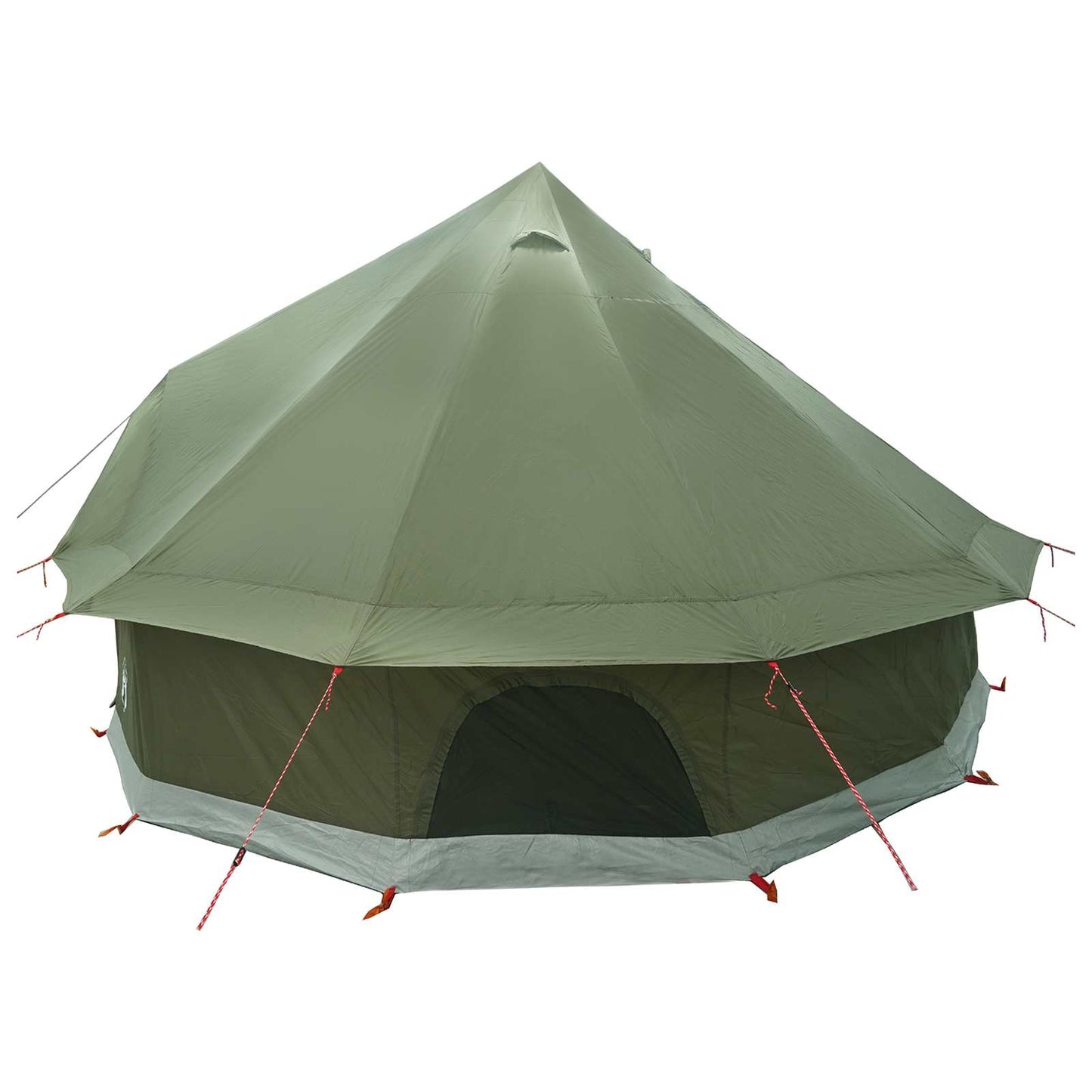 Tipi telt Olivengrønn 300 x 300 x 200 cm Polyester og stål