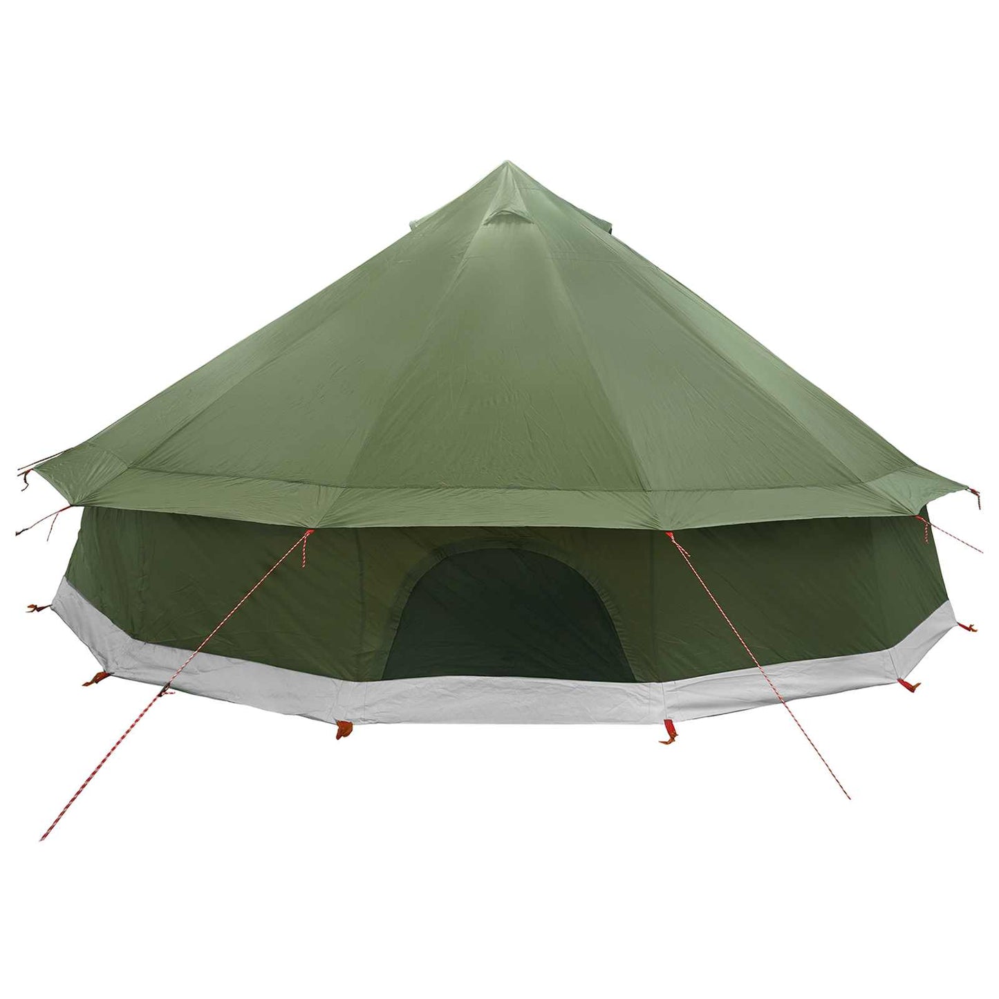 Tipi telt Olivengrønn 600 x 600 x 350 cm Polyester og stål