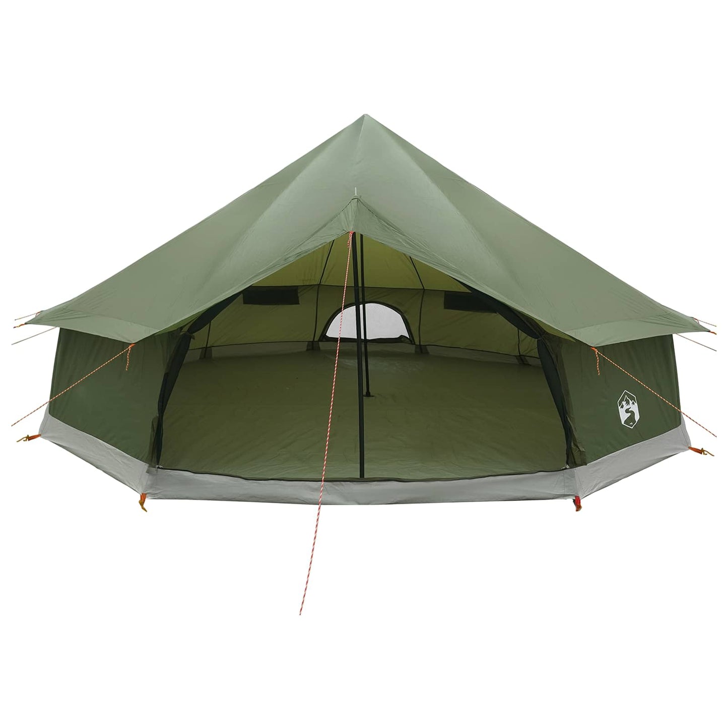 Tipi telt Olivengrønn 600 x 600 x 350 cm Polyester og stål