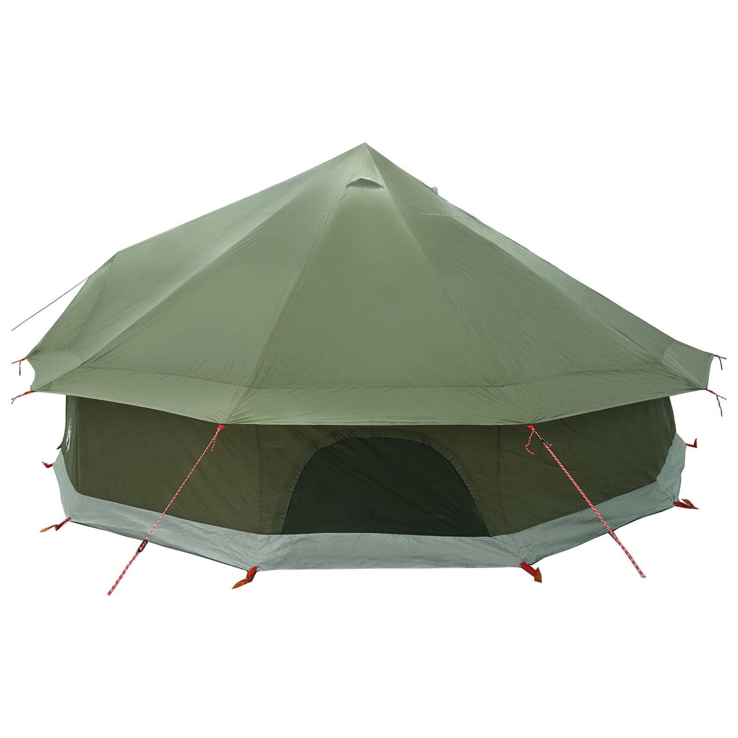 Tipi telt Olivengrønn 600 x 600 x 350 cm Polyester og stål