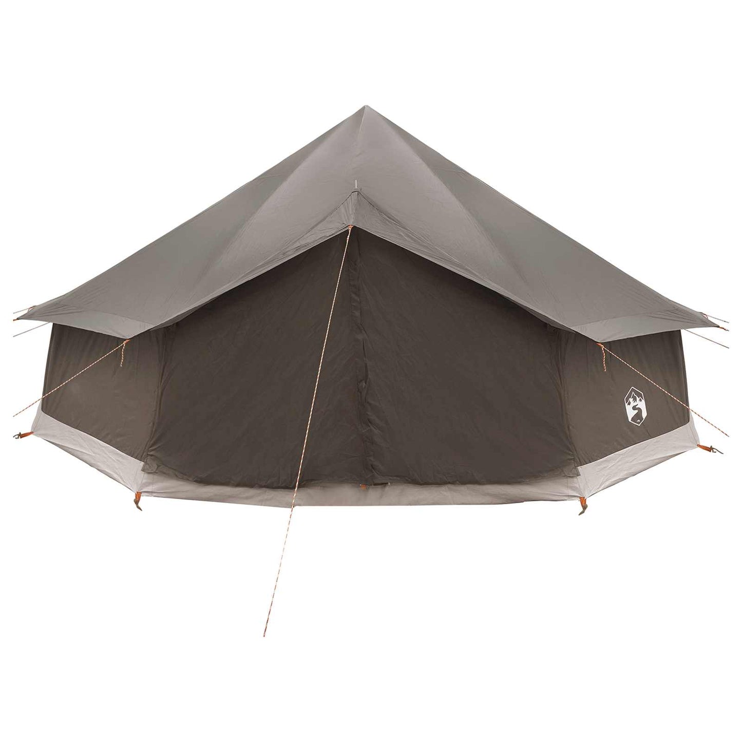 Tipi telt med tak Brun grå 600 x 600 x 350 cm Polyester og stål