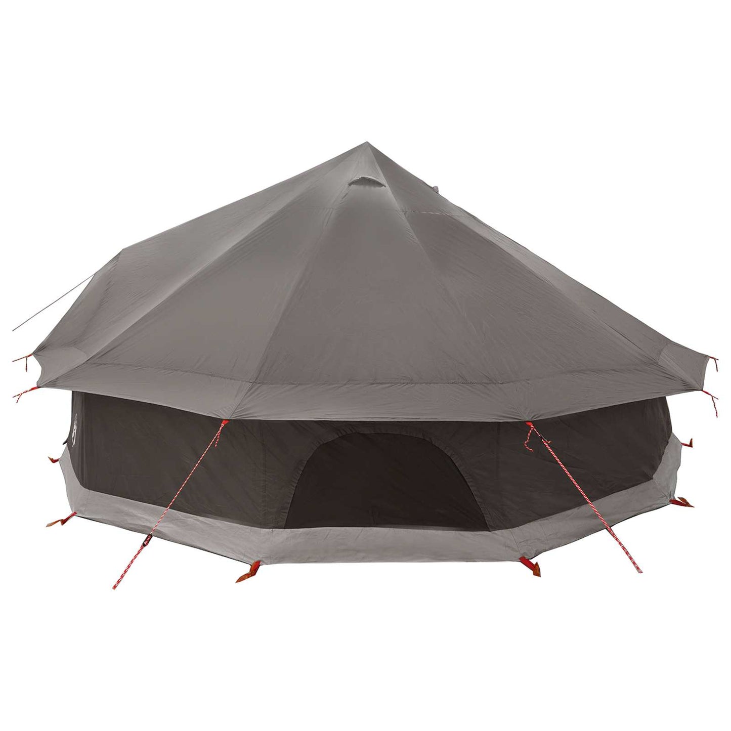 Tipi telt med tak Brun grå 600 x 600 x 350 cm Polyester og stål