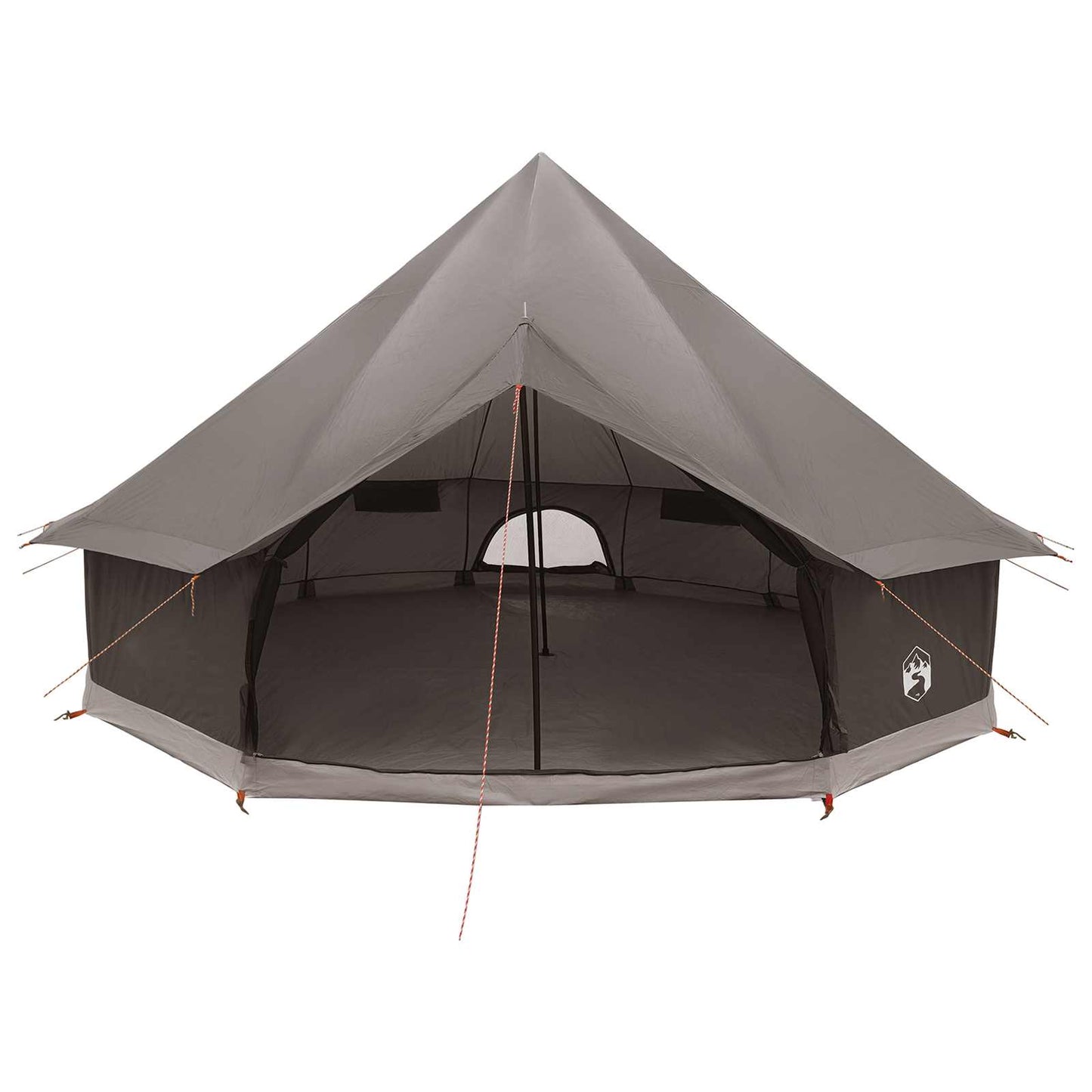Tipi telt med tak Brun grå 500 x 500 x 300 cm Polyester og stål