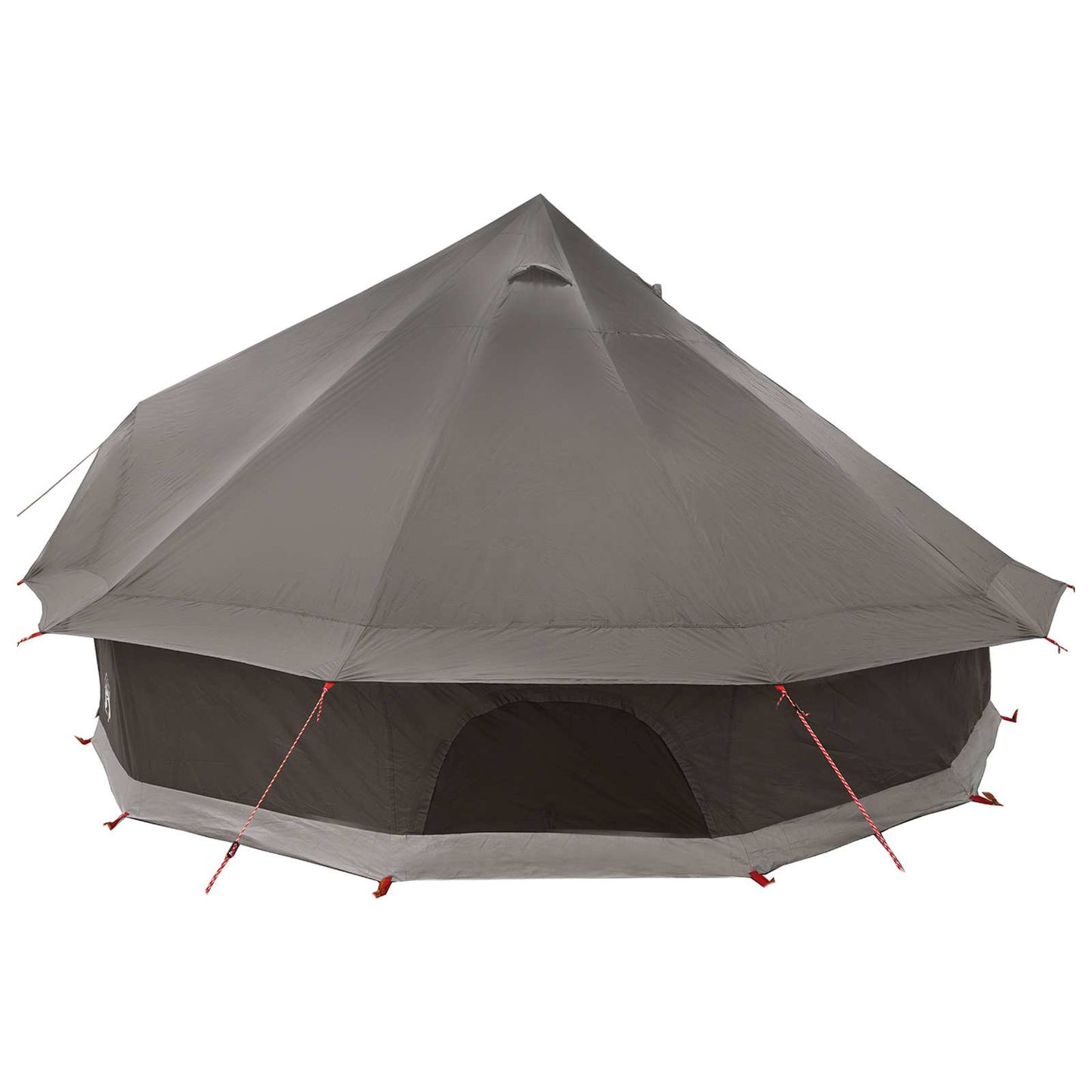 Tipi telt med tak Brun grå 500 x 500 x 300 cm Polyester og stål