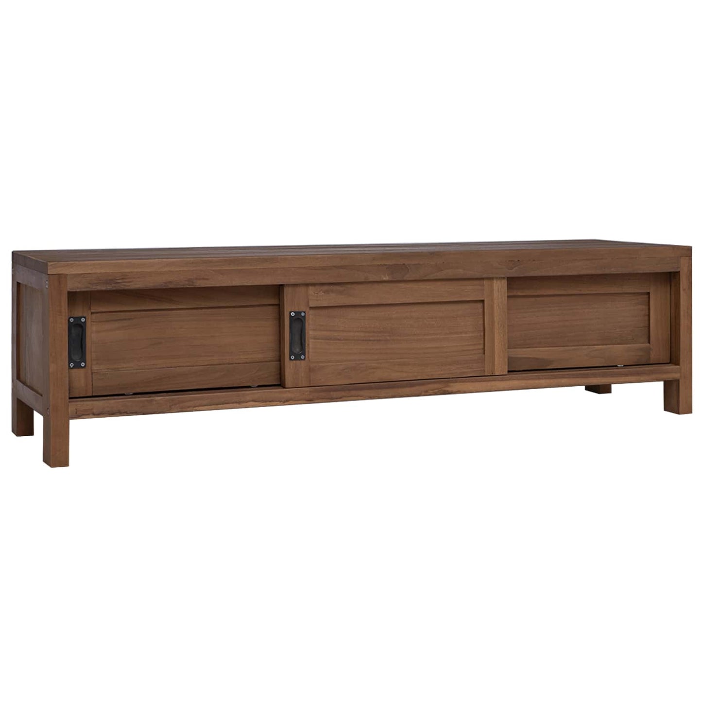 TV-skap 110 x 30 x 30 cm Massivt Teaktre Naturlig