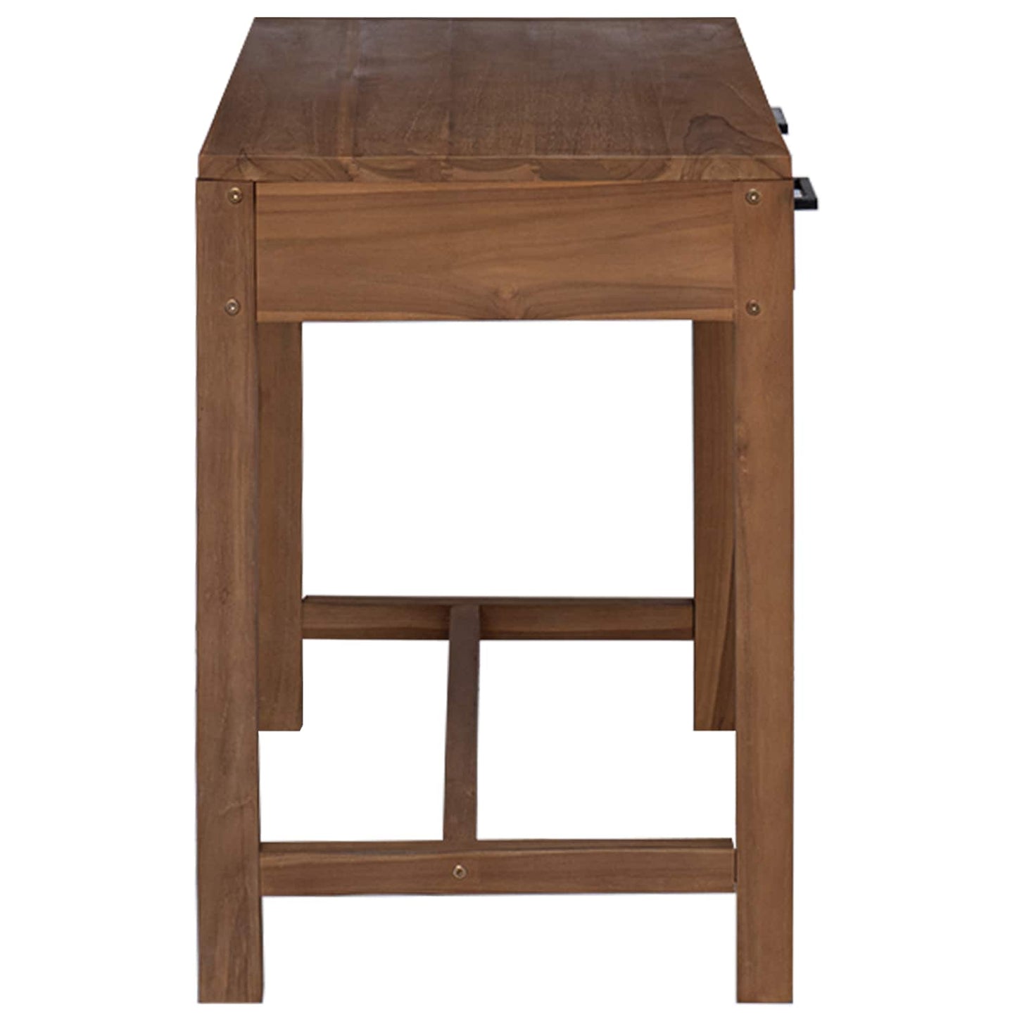 Bord med skuffer Naturlig Massivt Teaktre 80 x 50 x 75 cm