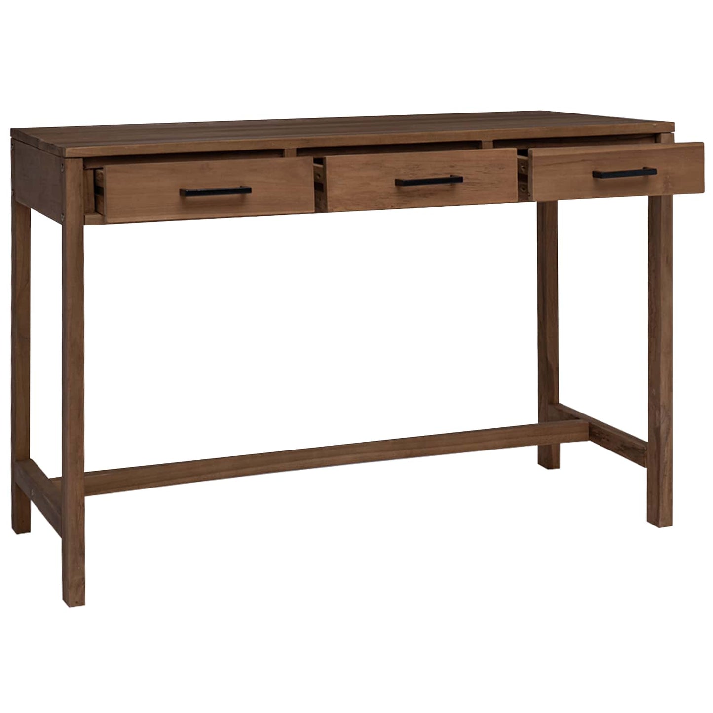 Bord med skuffer Naturlig Massivt Teaktre 110 x 50 x 75 cm