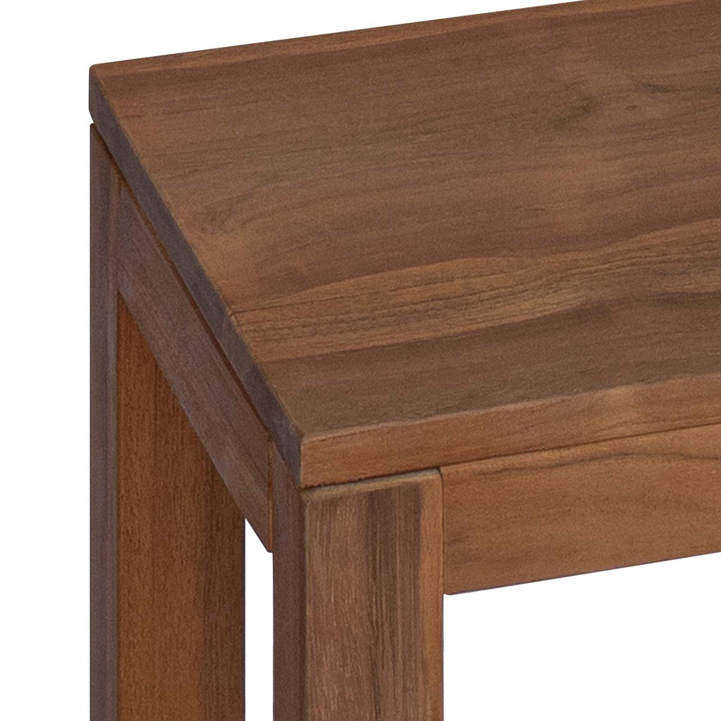 Planteholder 2 stk. Naturlig 25 x 25 x 100 cm Massivt Teaktre