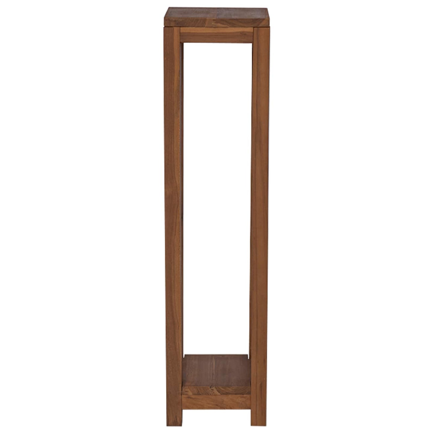 Planteholder 2 stk. Naturlig 25 x 25 x 100 cm Massivt Teaktre