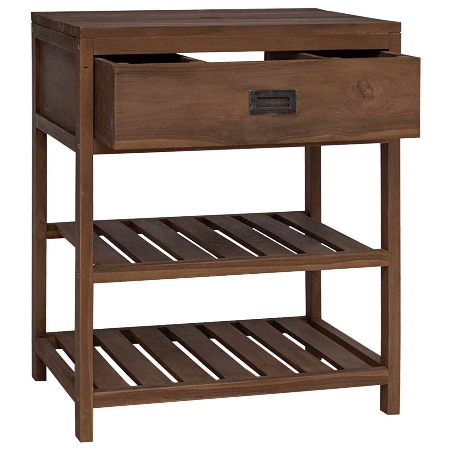Baderomsskap Naturlig 60 x 45 x 75 cm Massivt Teaktre