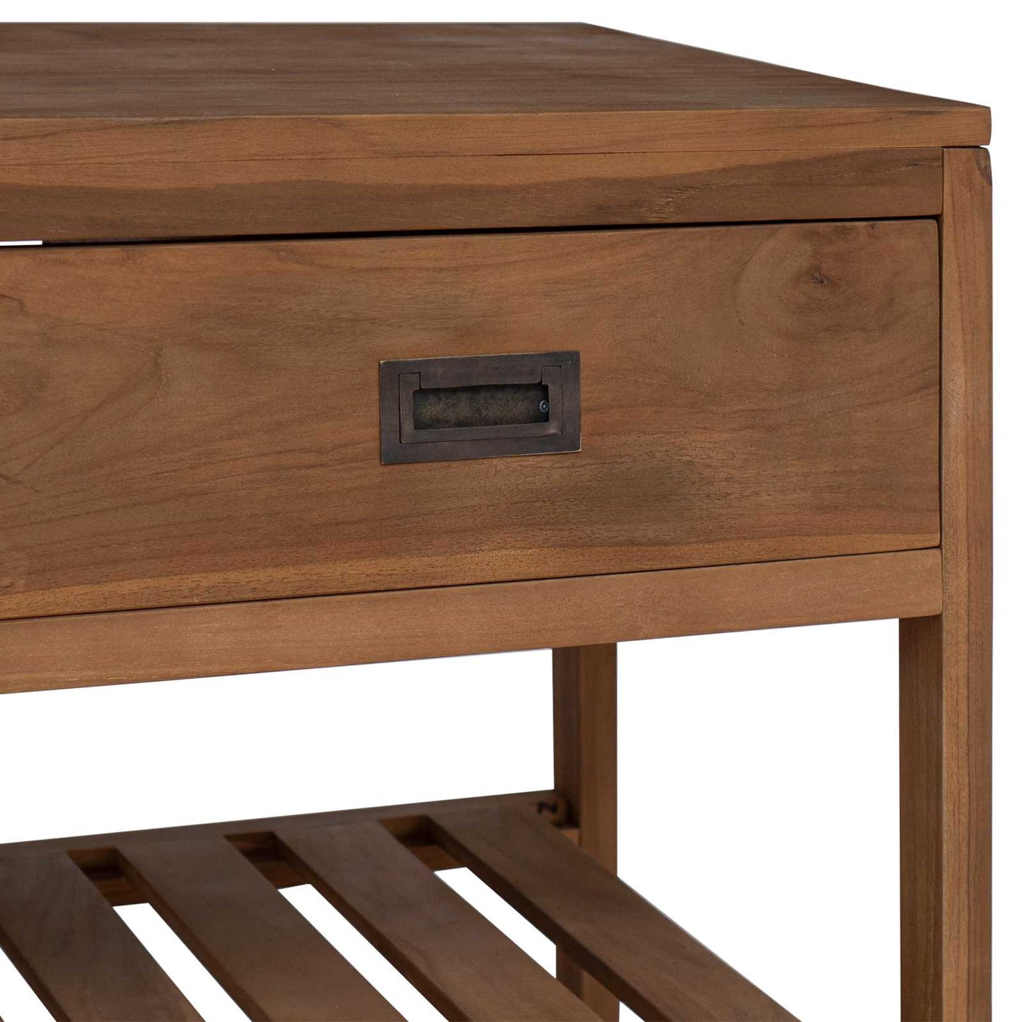 Baderomsskap Naturlig 90 x 45 x 75 cm Massivt Teaktre