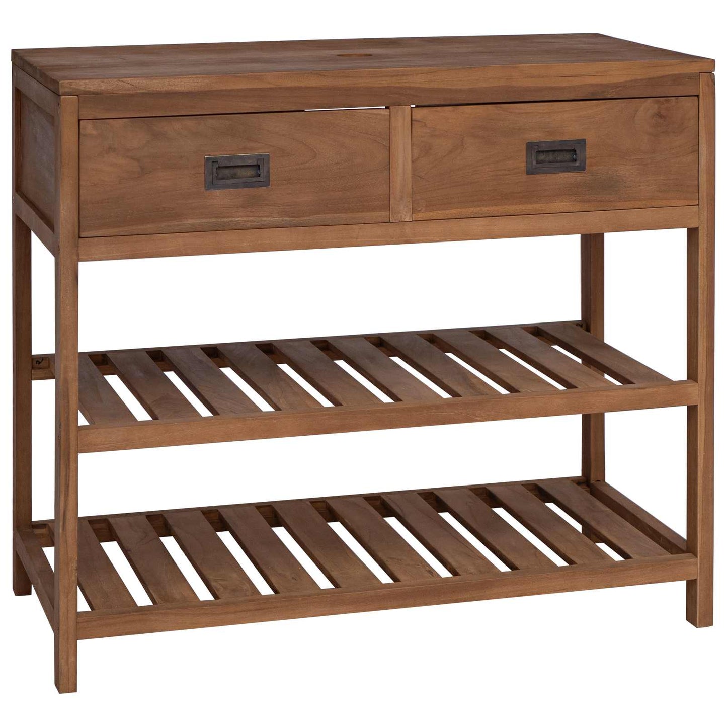 Baderomsskap Naturlig 90 x 45 x 75 cm Massivt Teaktre