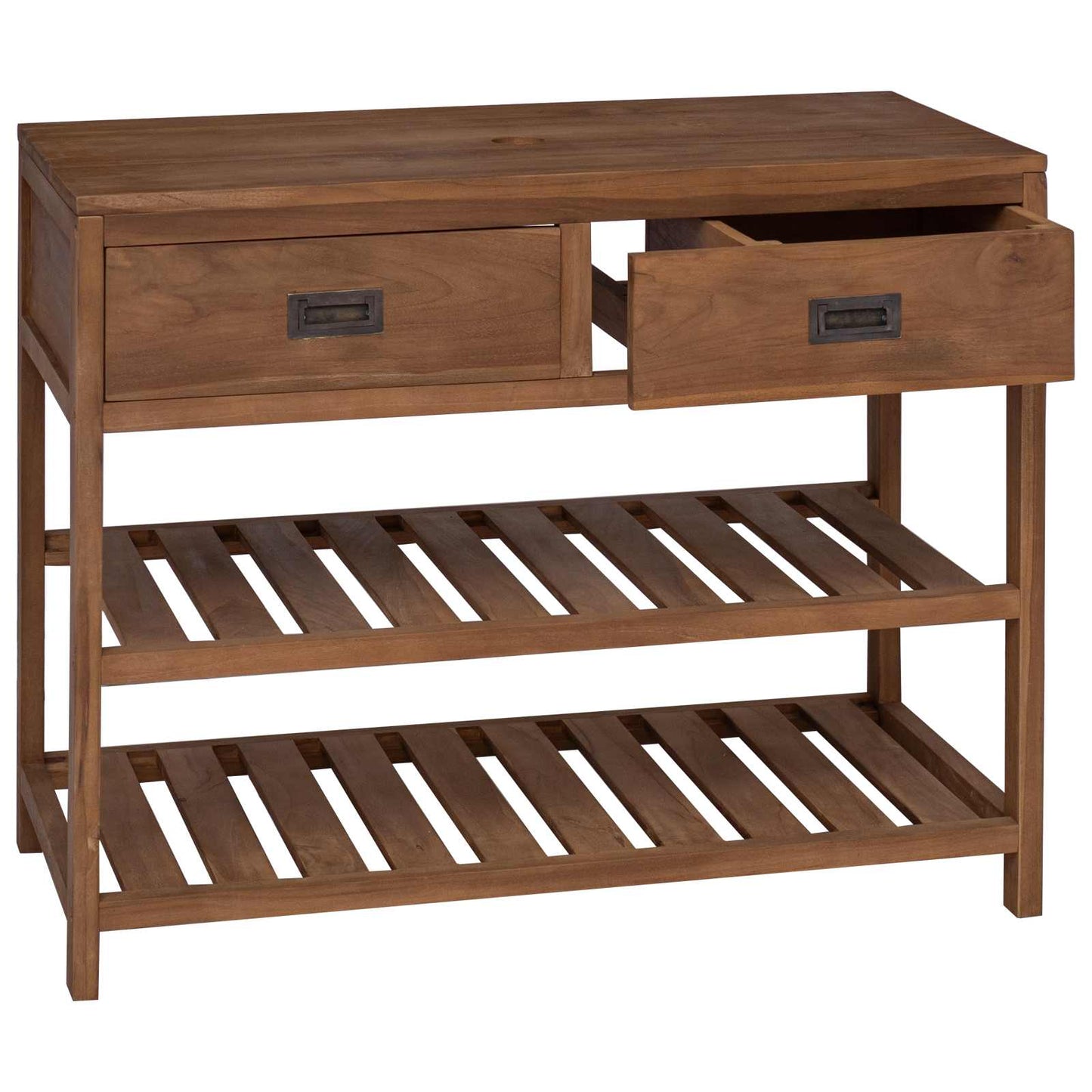 Baderomsskap Naturlig 90 x 45 x 75 cm Massivt Teaktre