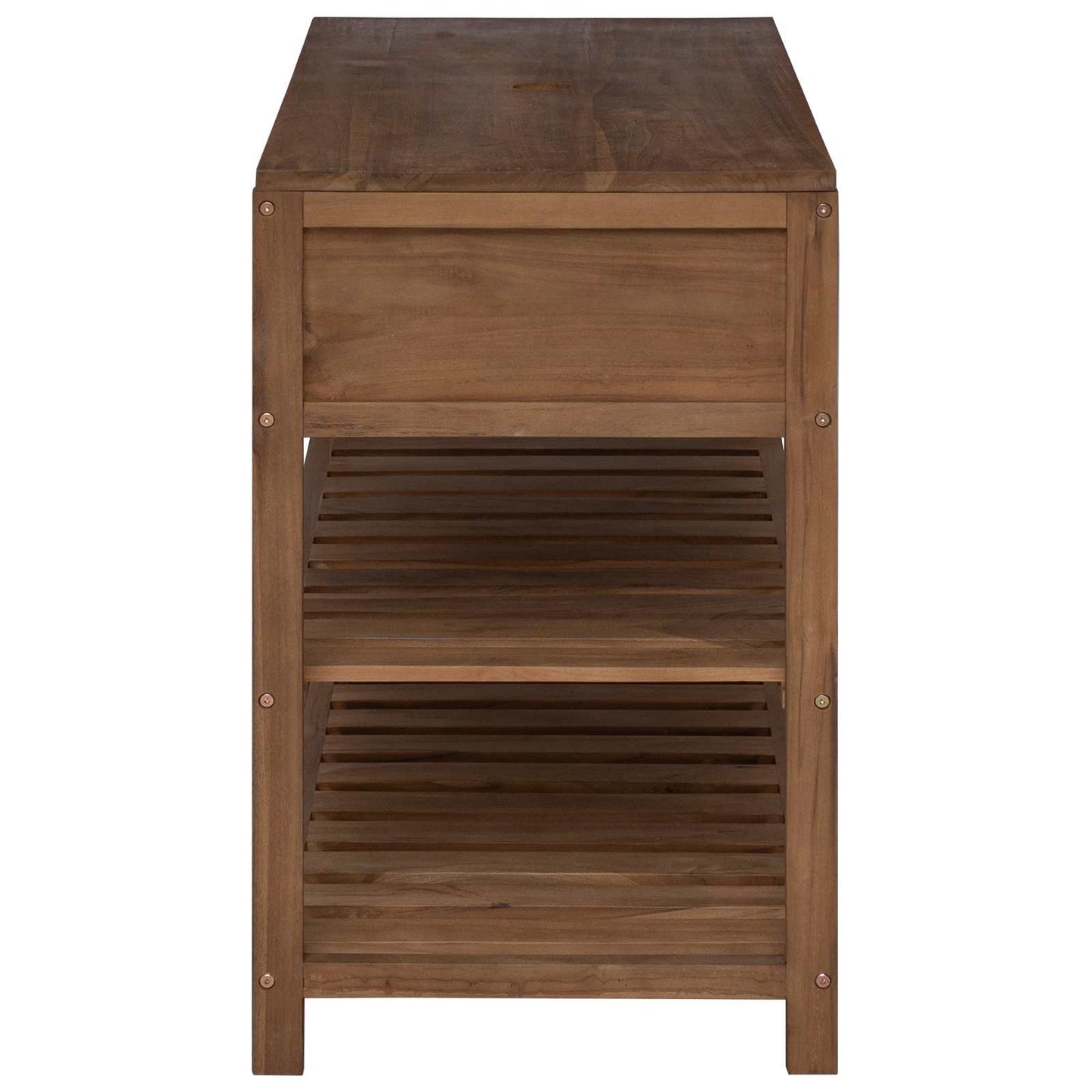 Baderomsskap Naturlig 90 x 45 x 75 cm Massivt Teaktre