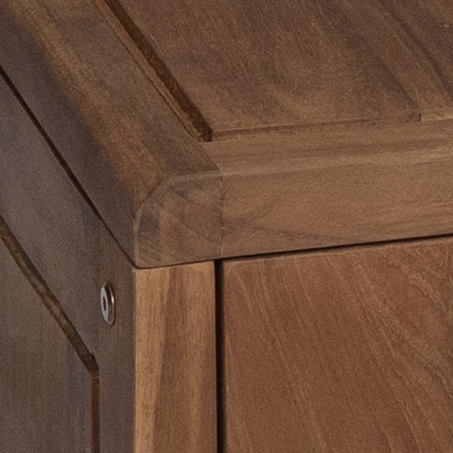 Baderomsside skap Naturlig 25 x 25 x 100 cm Massivt Teaktre