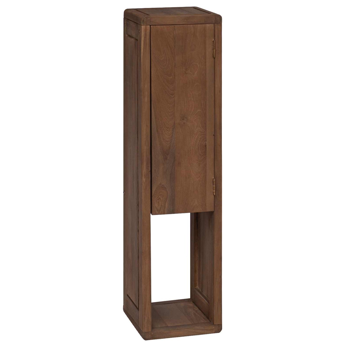 Baderomsside skap Naturlig 25 x 25 x 100 cm Massivt Teaktre