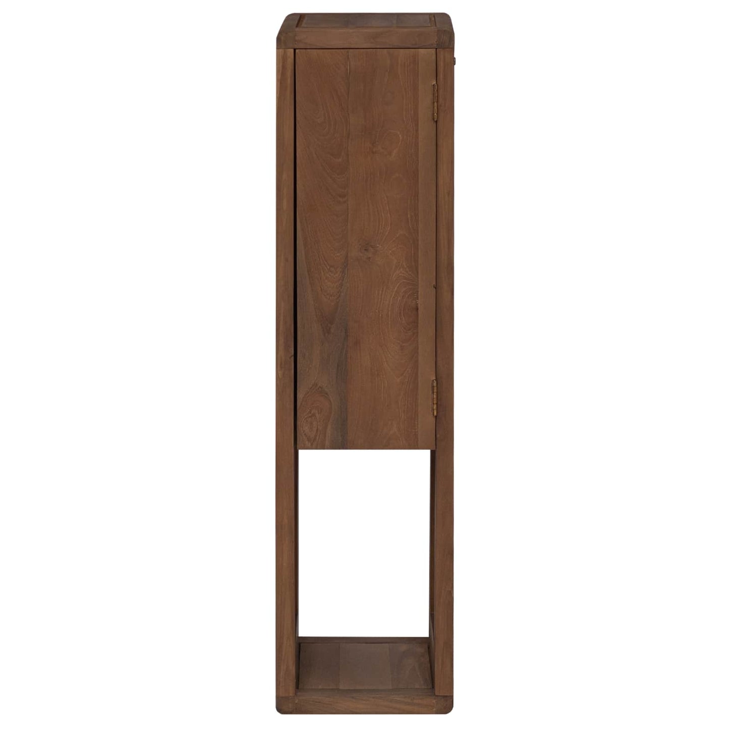 Baderomsside skap Naturlig 25 x 25 x 100 cm Massivt Teaktre