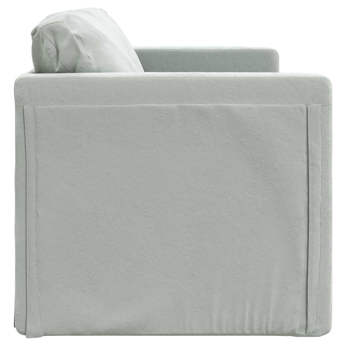 Sammenleggbar Sofa seng Lysegrå 122 x 70 x 60 cm Fløyel