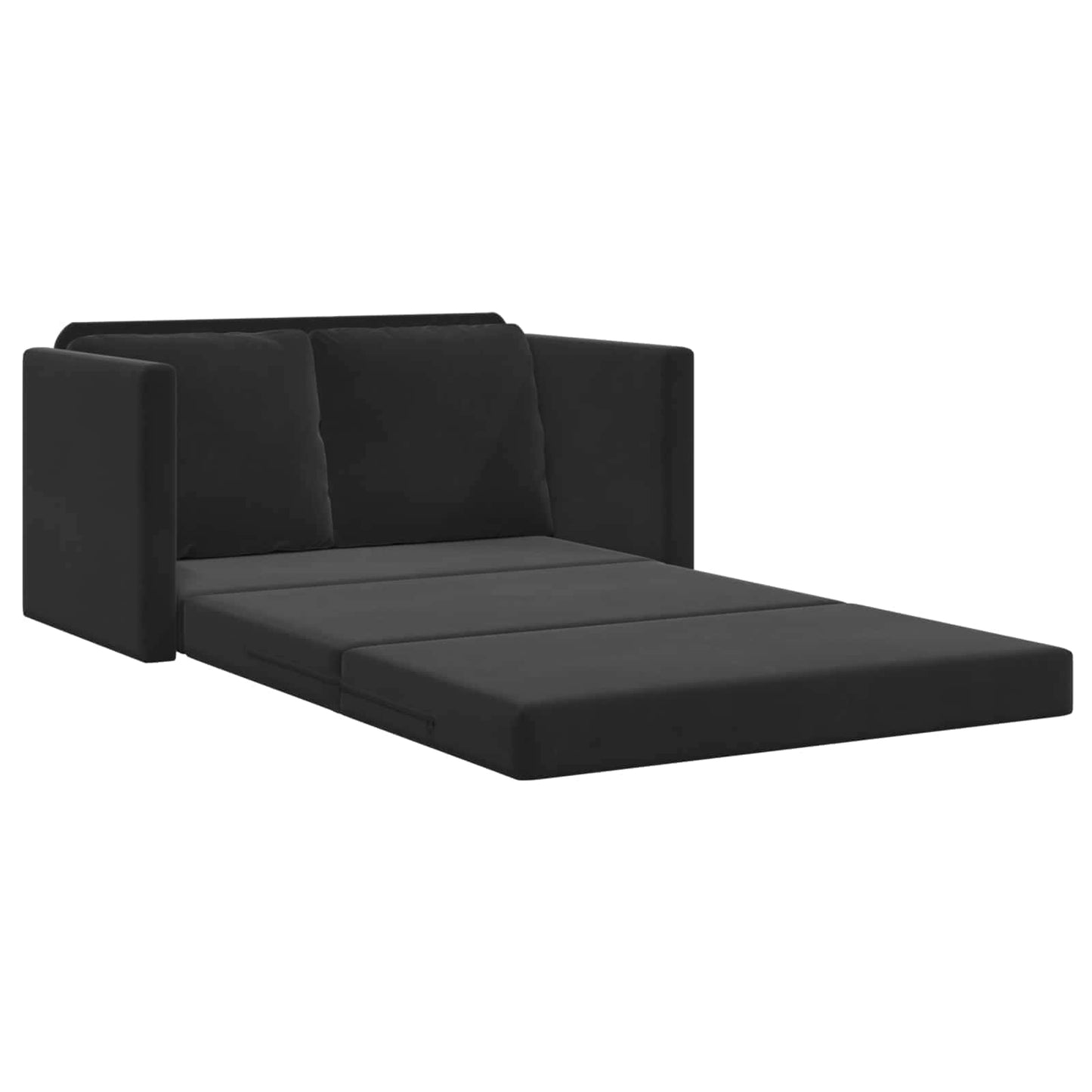 Sammenleggbar Sofa seng Svart 122 x 70 x 60 cm Fløyel