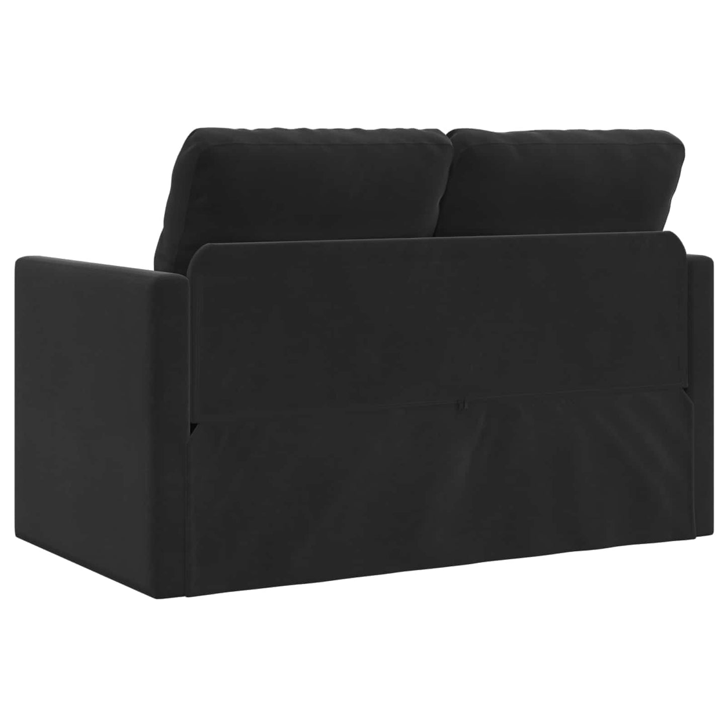 Sammenleggbar Sofa seng Svart 122 x 70 x 60 cm Fløyel