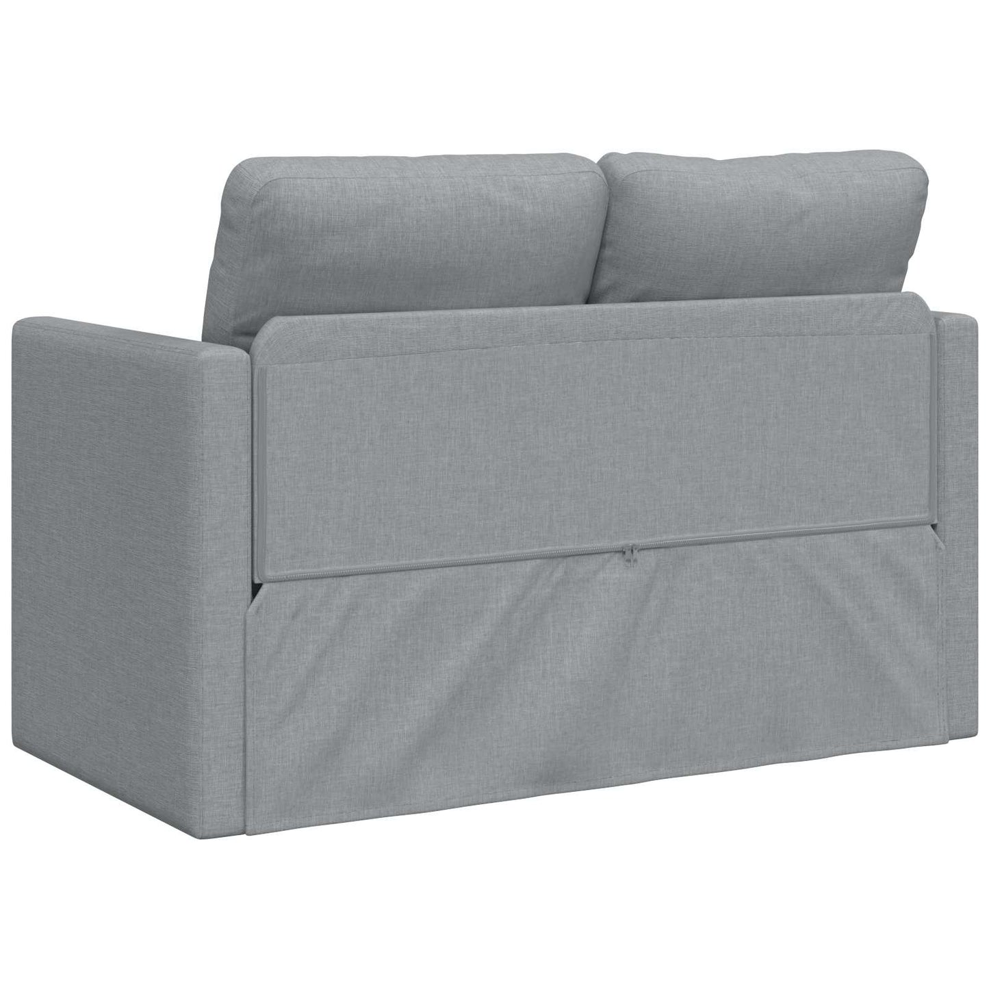 Sammenleggbar Sofa seng Lysegrå 112 x 60 x 55 cm stoff vidaXL
