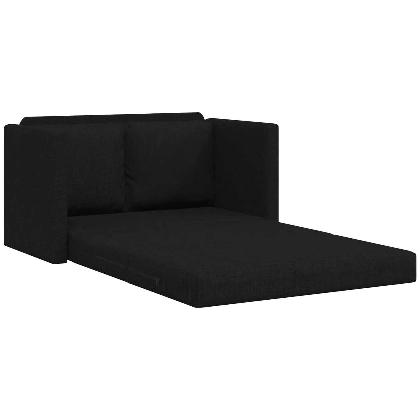 Sammenleggbar Sofa seng Svart 112 x 60 x 55 cm stoff vidaXL