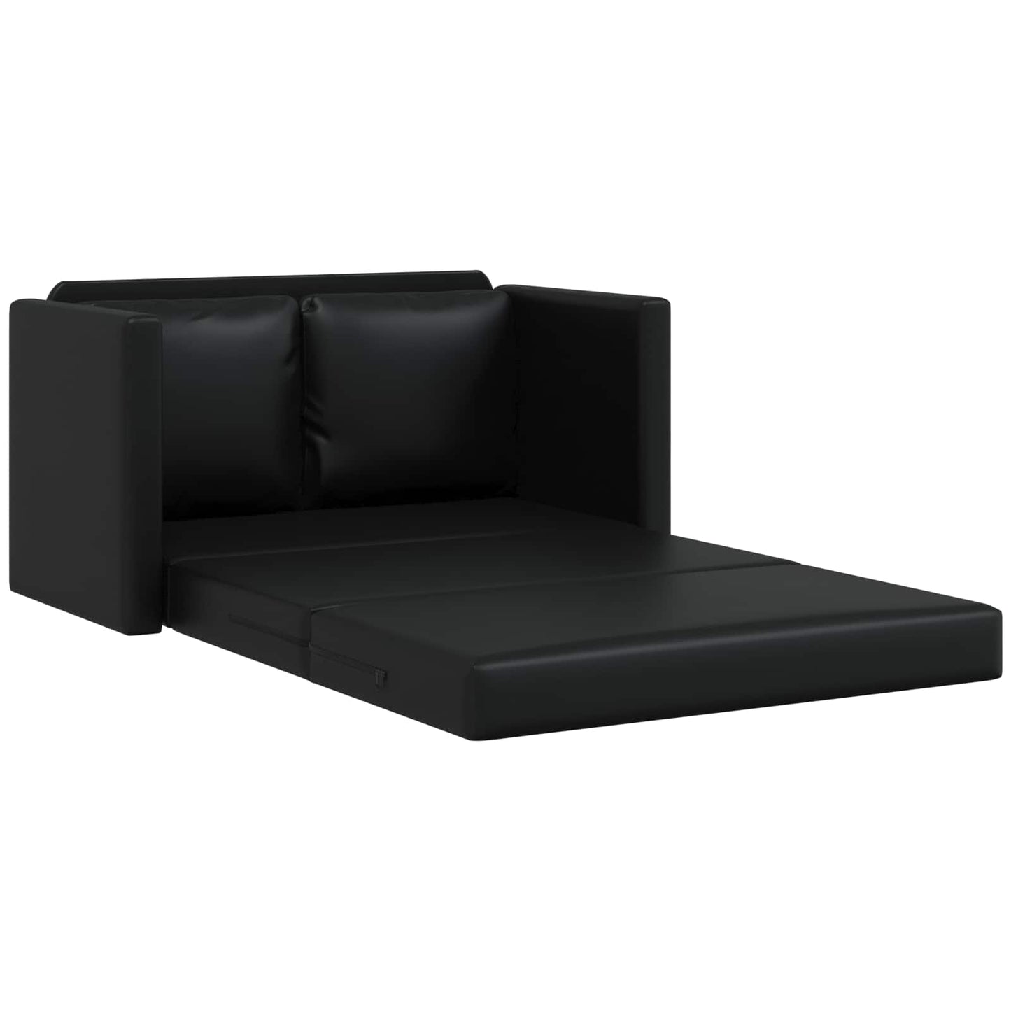 Sammenleggbar Sofa seng Svart 112 x 60 x 55 cm PVC vidaXL