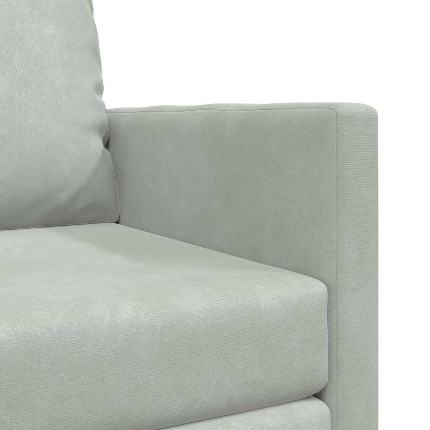 Sammenleggbar Sofa seng Lysegrå 74 x 77 x 81 cm Fløyel