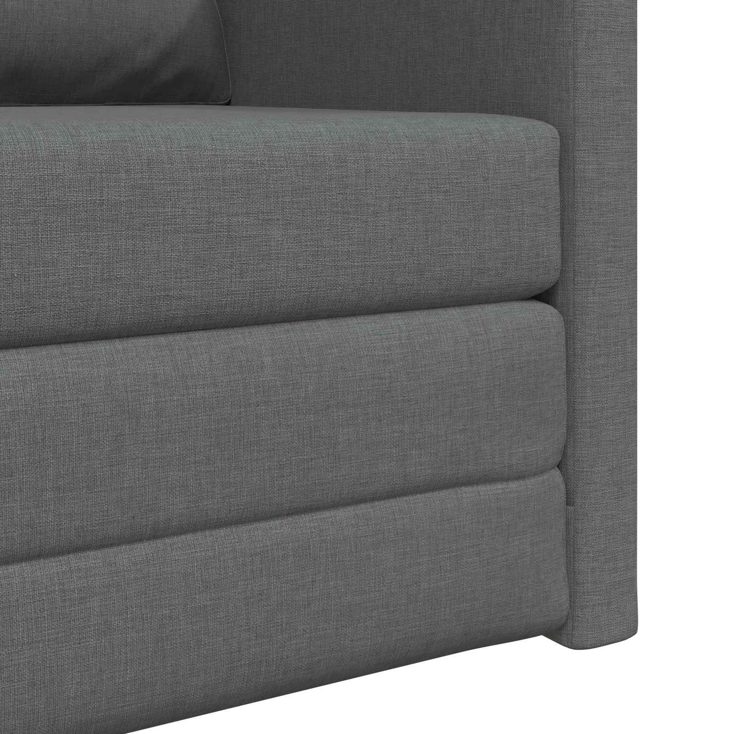 Sammenleggbar Sofa seng Mørkegrå 74 x 77 x 81 cm stoff