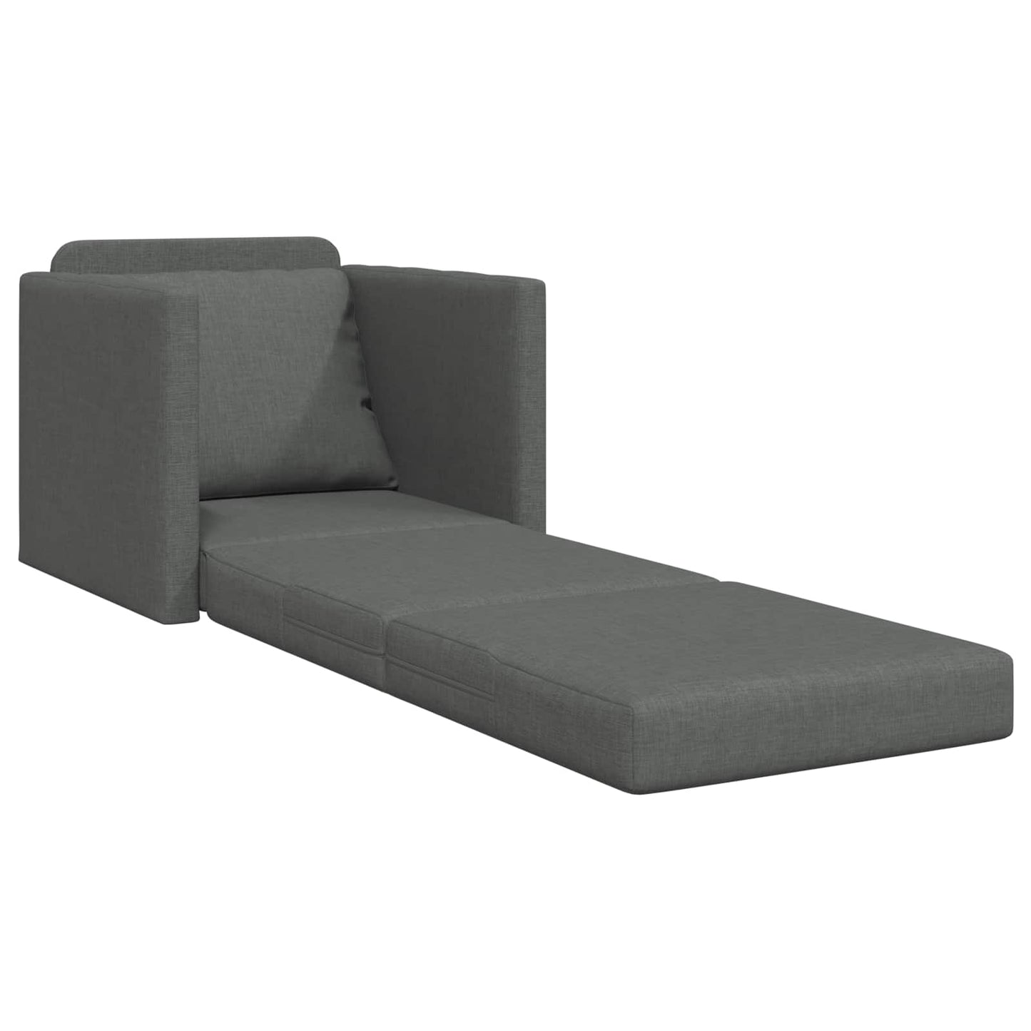 Sammenleggbar Sofa seng Mørkegrå 74 x 77 x 81 cm stoff