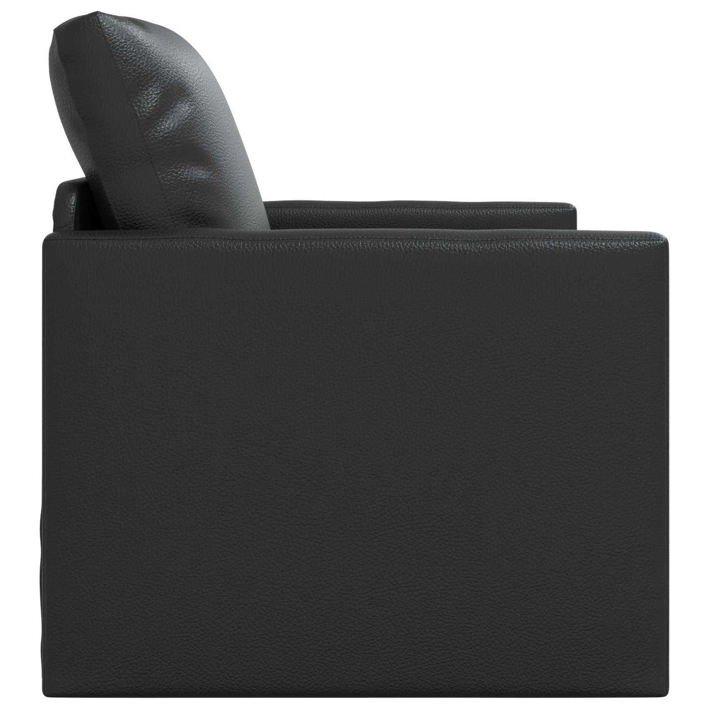 Sammenleggbar Sofa seng Svart 74 x 77 x 81 cm Kunstlær
