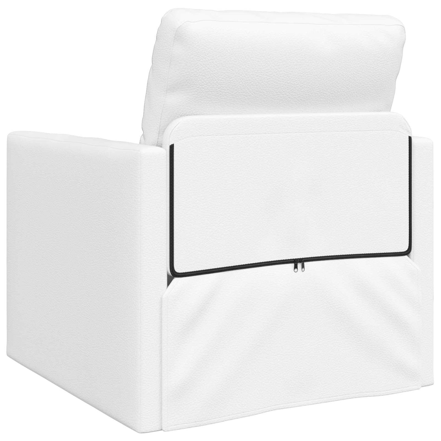 Sammenleggbar Sofa seng Hvit 74 x 77 x 81 cm Kunstlær