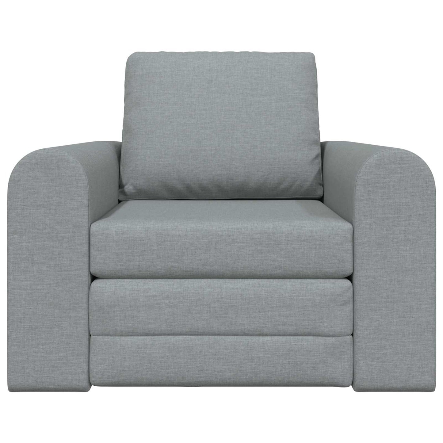 Sammenleggbar Sofa seng Lysegrå 98 x 71 x 83 cm stoff vidaXL
