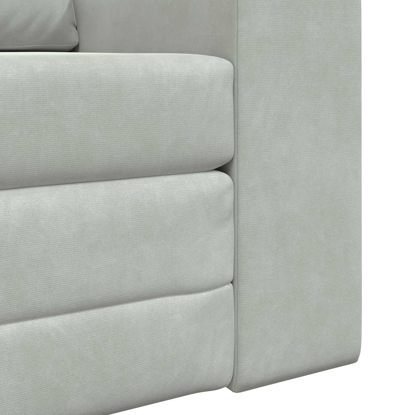 Sammenleggbar Sofa seng Lysegrå 98 x 71 x 83 cm Fløyel