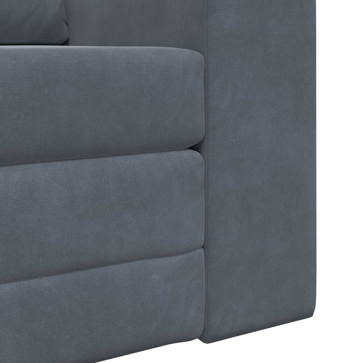 Sammenleggbar Sofa seng Mørkegrå 98 x 71 x 83 cm Fløyel